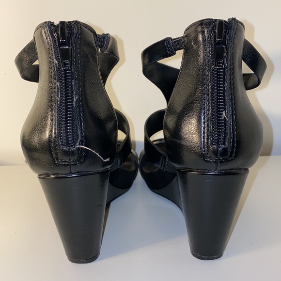 Black Wedge Heels by International Concepts
